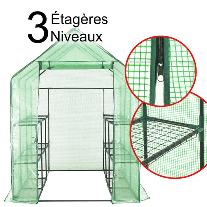 Mini-serre-de-jardin-verte