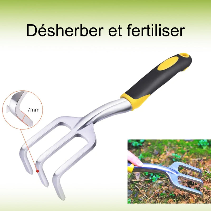 Outils-de-jardinage-râteau-a-main