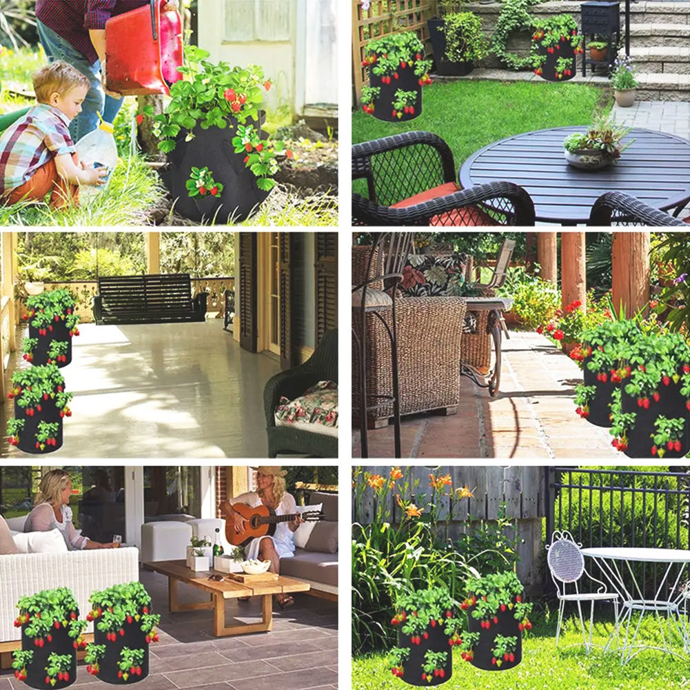 Jardinière | en feutre avec poches intégrées