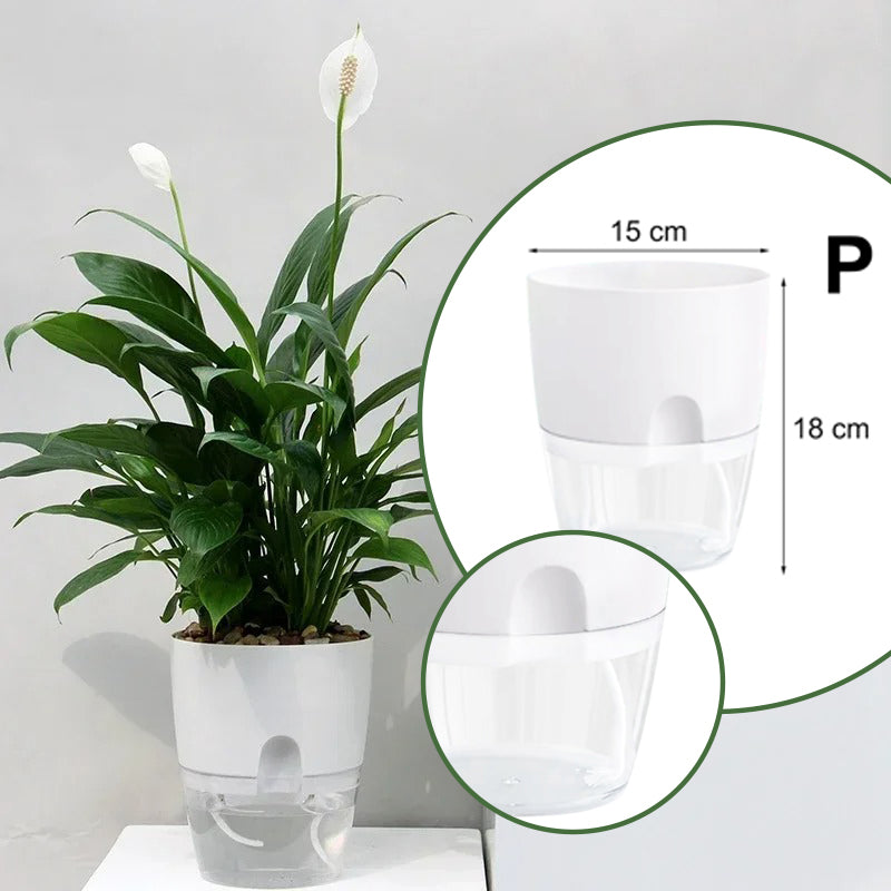 Pot de fleur de balcon | avec réservoir d'eau